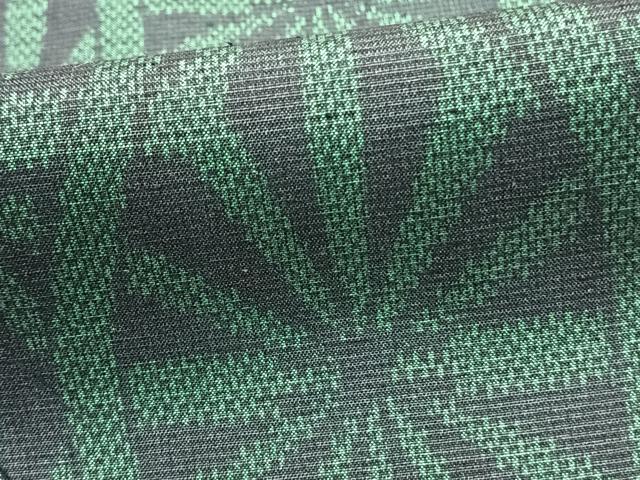 平和屋着物▽上質な紬　単衣　立涌文　正絹　逸品　AAAZ9140fy