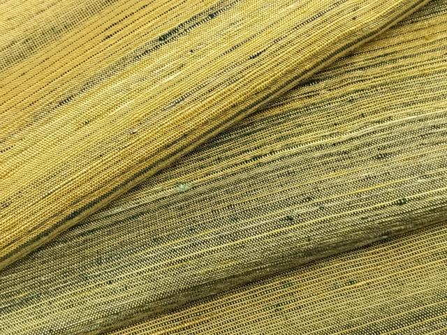 平和屋着物▽上質な紬 単衣 横縞 正絹 逸品 AAAZ9145fy
