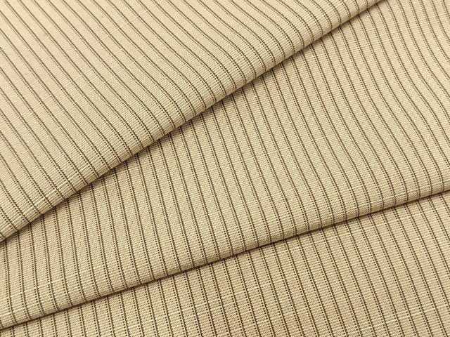 平和屋着物▽お召 単衣 縞 正絹 逸品 AAAZ9146fy