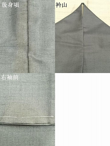平和屋着物▽本加賀友禅作家 大村洋子 訪問着 単衣 白山紬 草花文 正絹 逸品 AAAZ9155fy