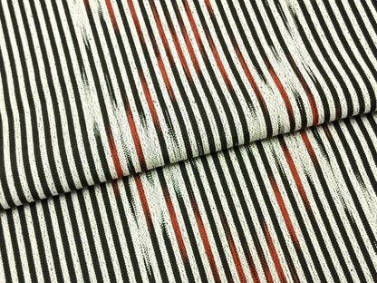 平和屋着物▽お召　単衣　幾何学文様　正絹　逸品　AAAZ9159fy