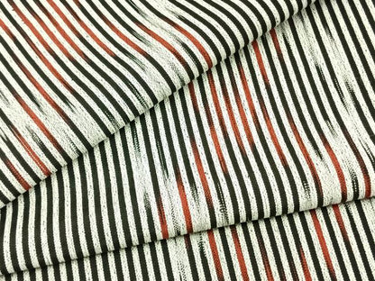 平和屋着物▽お召　単衣　幾何学文様　正絹　逸品　AAAZ9159fy