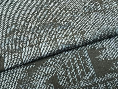 平和屋着物▽上質な紬 単衣 風景文 正絹 逸品 AAAZ9168fy