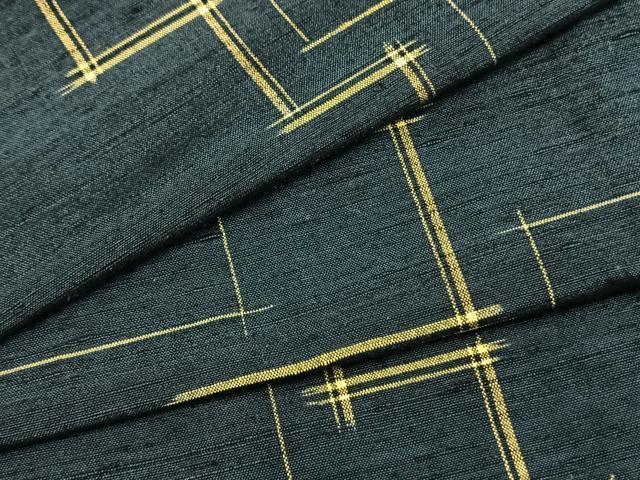 平和屋着物▽上質な紬 単衣 抽象文様 正絹 逸品 AAAZ9172fy