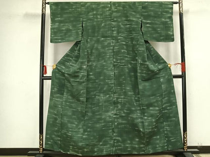 平和屋着物▽上質な小紋　単衣　霞文　正絹　逸品　AAAZ9174fy