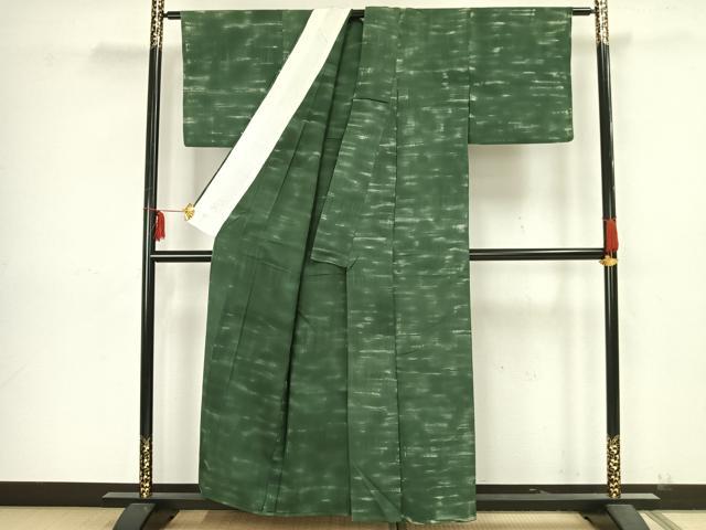 平和屋着物▽上質な小紋　単衣　霞文　正絹　逸品　AAAZ9174fy