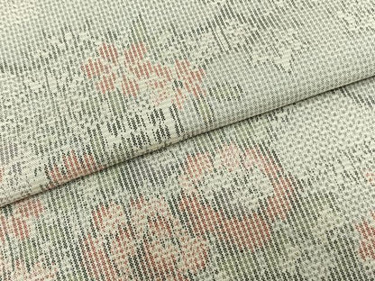 平和屋着物▽大島紬 単衣 草花文 証紙付き 正絹 逸品 AAAZ9183fy