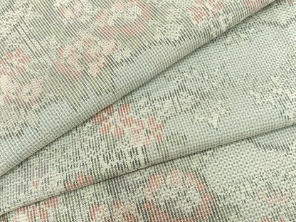平和屋着物▽大島紬 単衣 草花文 証紙付き 正絹 逸品 AAAZ9183fy