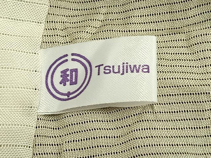平和屋着物▽訪問着 無双 紗袷 紗×絽 手描き 草花文 正絹 逸品 AAAZ9185fy
