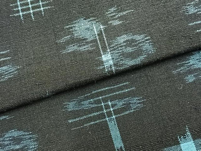平和屋着物▽上質な紬 単衣 琉球絣 正絹 逸品 AAAZ9186fy