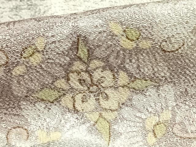 平和屋着物▽訪問着 単衣 花丸文 暈し染め 金彩 ロング丈 正絹 逸品 AAAZ9190fy