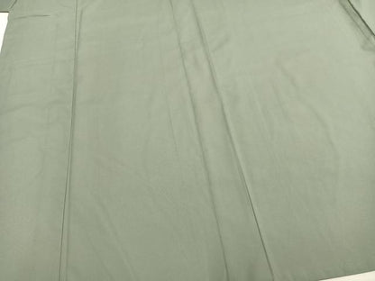 平和屋着物▽男性 色無地 単衣 青白橡色 洗える着物 AAAZ9191fy