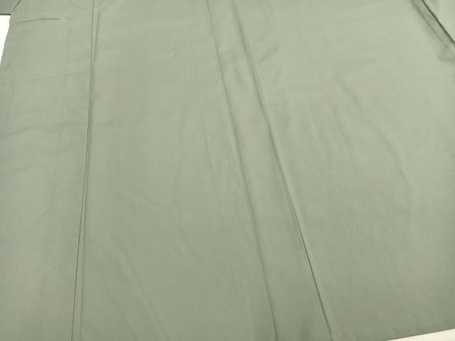 平和屋着物▽男性 色無地 単衣 青白橡色 洗える着物 AAAZ9191fy