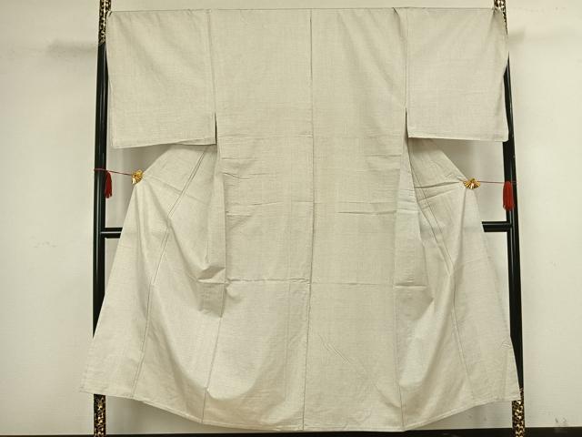 平和屋着物▽男性　本場大島紬　白大島　単衣　100亀甲　総詰め　正絹　逸品　AAAZ9199fy
