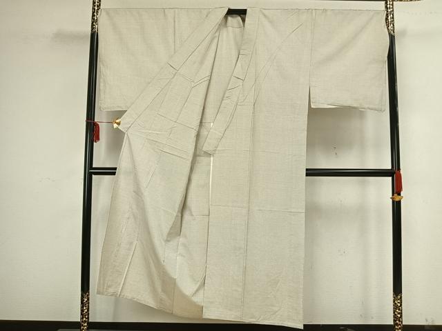 平和屋着物▽男性　本場大島紬　白大島　単衣　100亀甲　総詰め　正絹　逸品　AAAZ9199fy