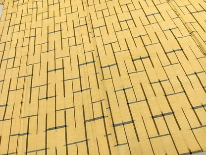 平和屋着物▽上質な紬 単衣 抽象文様 正絹 逸品 AAAZ9203fy
