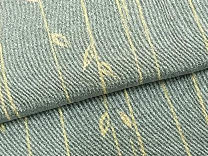 平和屋着物▽上質な小紋 単衣 蔦の葉文 正絹 逸品 AAAZ9204fy