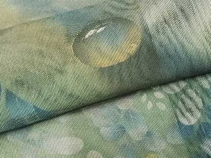 平和屋着物▽訪問着 無双 紗袷 紗×紗 手描き 萩文 水滴 金彩 正絹 逸品 AAAZ9205fy