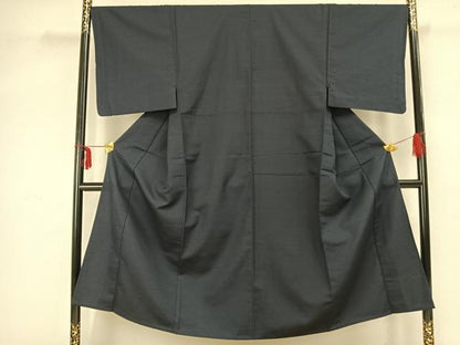 平和屋着物▽男性 紬 単衣 褐返色 正絹 逸品 AAAZ9212fy