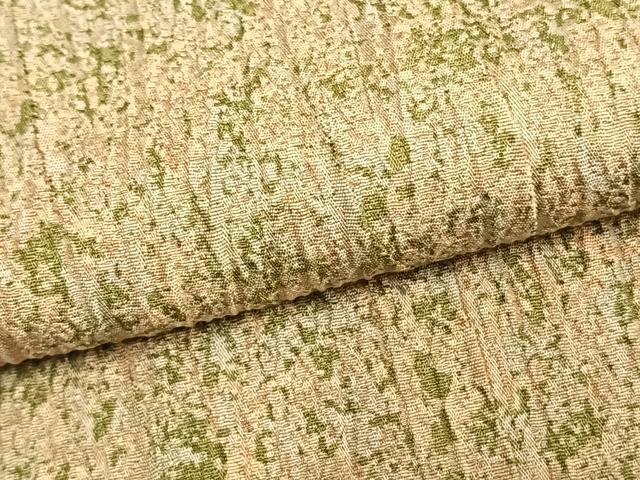 平和屋着物▽上質な小紋 単衣 霞文 正絹 逸品 AAAZ9213fy