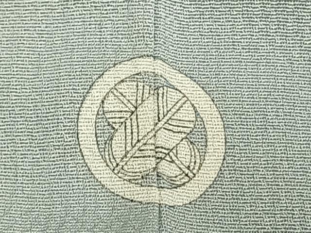 平和屋着物▽訪問着　単衣　駒刺繍　菱文　銀彩　三越扱い　正絹　逸品　AAAZ9214fy