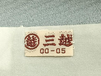 平和屋着物▽訪問着　単衣　駒刺繍　菱文　銀彩　三越扱い　正絹　逸品　AAAZ9214fy