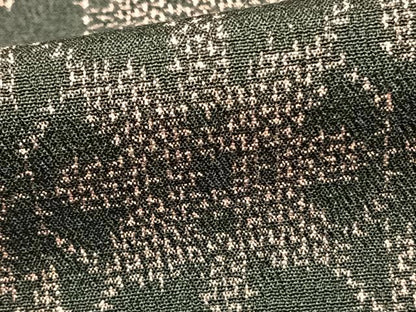 平和屋着物▽本塩沢 単衣 幾何学文様 正絹 逸品 AAAZ9221fy