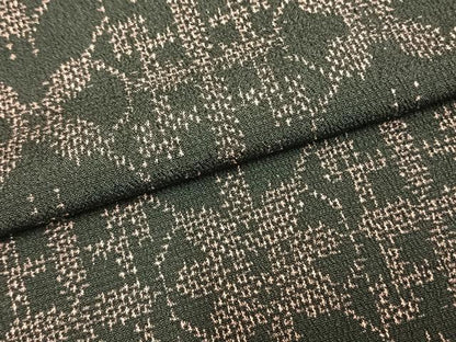 平和屋着物▽本塩沢 単衣 幾何学文様 正絹 逸品 AAAZ9221fy
