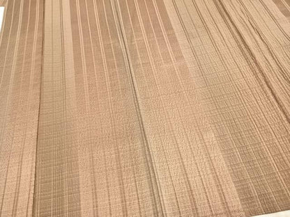 平和屋着物▽上質な小紋 単衣 縞 正絹 逸品 AAAZ9222fy
