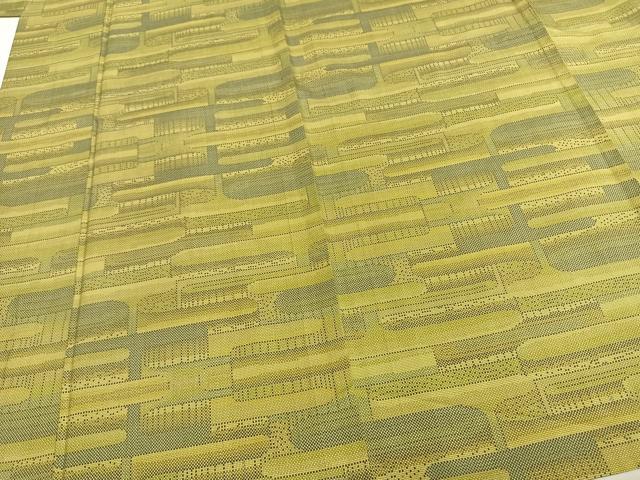 平和屋着物▽本場大島紬 単衣 7マルキ エ霞文 正絹 逸品 未使用 AAAZ9233fy