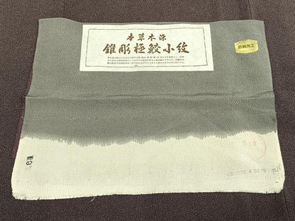 平和屋着物▽江戸小紋 彫士：住田双光・染士：服部光擴 単衣 本草木染 鮫小紋柄 反端付き 正絹 逸品 AAAZ9236fy