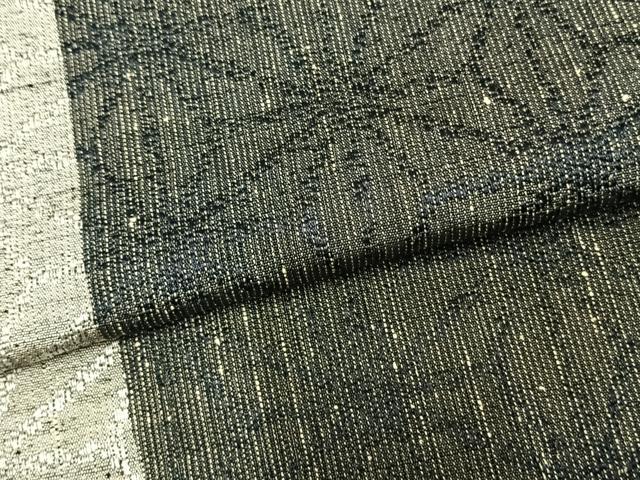平和屋着物▽上質な紬 単衣 麻の葉文様 正絹 逸品 未使用 AAAZ9238fy