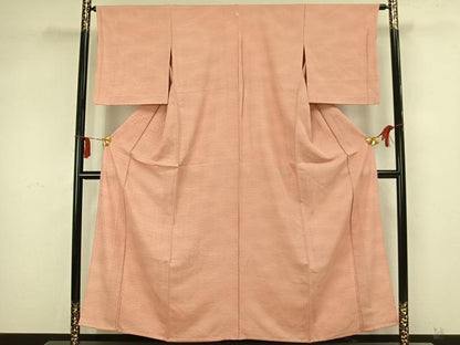 平和屋着物▽上質な小紋　単衣　芝文　暈し染め　正絹　逸品　AAAZ9244fy