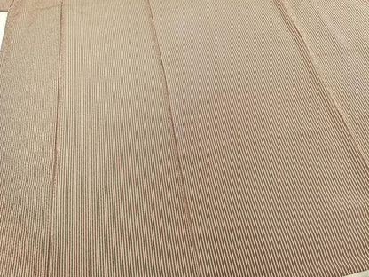 平和屋着物▽上質な小紋 単衣 縞 正絹 逸品 AAAZ9251fy