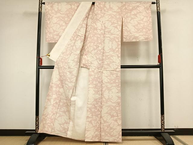 平和屋着物▽本場大島紬 単衣 9マルキ 飛鳥文 岡江紬工場 証紙付き 正絹 逸品 AAAZ9252fy