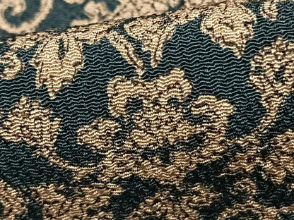 平和屋着物▽上質な小紋　単衣　花唐草文　鬼しぼ縮緬　正絹　逸品　未使用　AAAZ9254fy