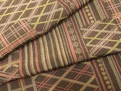 平和屋着物▽上質な小紋 単衣 色紙重ね文 正絹 逸品 AAAZ9257fy