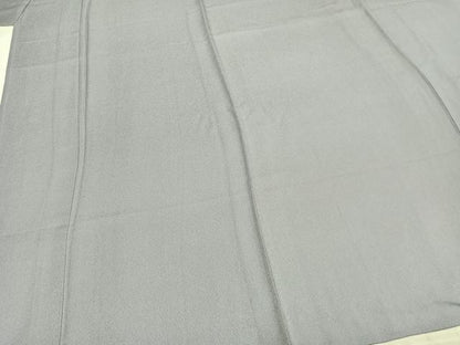 平和屋着物▽上質な色無地 単衣 牡丹鼠色 伊勢丹扱い 正絹 逸品 AAAZ9261fy