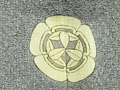 平和屋着物▽上質な色無地 単衣 牡丹鼠色 伊勢丹扱い 正絹 逸品 AAAZ9261fy