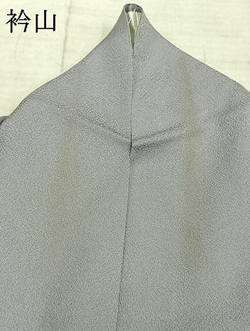 平和屋着物▽上質な色無地 単衣 牡丹鼠色 伊勢丹扱い 正絹 逸品 AAAZ9261fy
