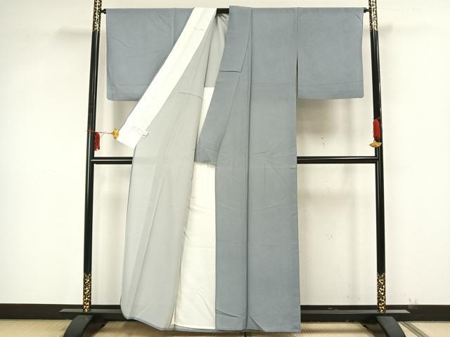 平和屋着物▽江戸小紋　単衣　鮫小紋柄　正絹　逸品　AAAZ9266fy