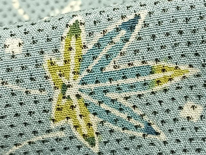 平和屋着物▽本塩沢 単衣 葉尽くし 正絹 逸品 AAAZ9271fy