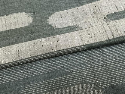 平和屋着物▽上質な紬 単衣 霞取り文 正絹 逸品 AAAZ9273fy