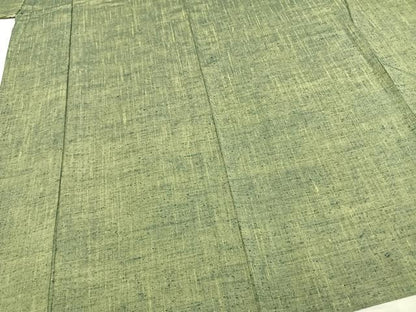 平和屋着物▽上質な紬 単衣 霞文 正絹 逸品 AAAZ9285fy