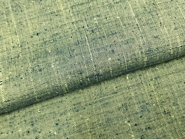 平和屋着物▽上質な紬 単衣 霞文 正絹 逸品 AAAZ9285fy