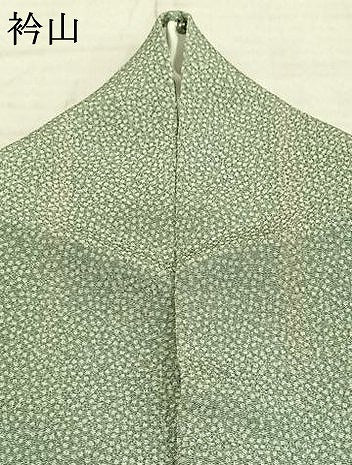 平和屋着物▽上質な小紋 単衣 あられ文 鬼しぼ縮緬 正絹 逸品 AAAZ9286fy