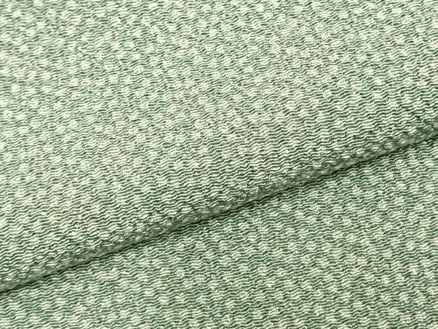 平和屋着物▽上質な小紋 単衣 あられ文 鬼しぼ縮緬 正絹 逸品 AAAZ9286fy