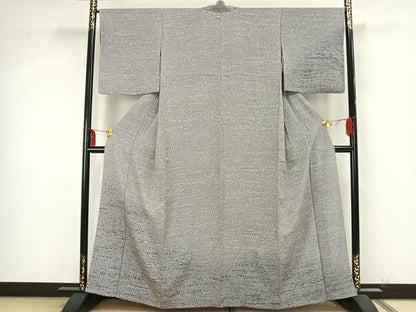 平和屋着物▽訪問着 単衣 霞文 正絹 逸品 AAAZ9288fy