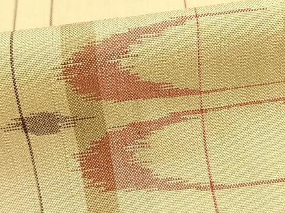 平和屋着物▽上質な紬 単衣 琉球絣 正絹 逸品 AAAZ9290fy