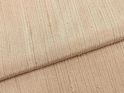 平和屋着物▽加賀友禅の巨匠 初代 由水十久監修 紬 単衣 色無地 亜麻色 正絹 逸品 AAAZ9299fy